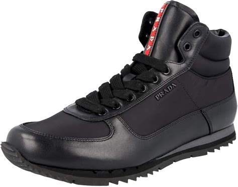 prada trainers mens sale|prada men's sneakers high top.